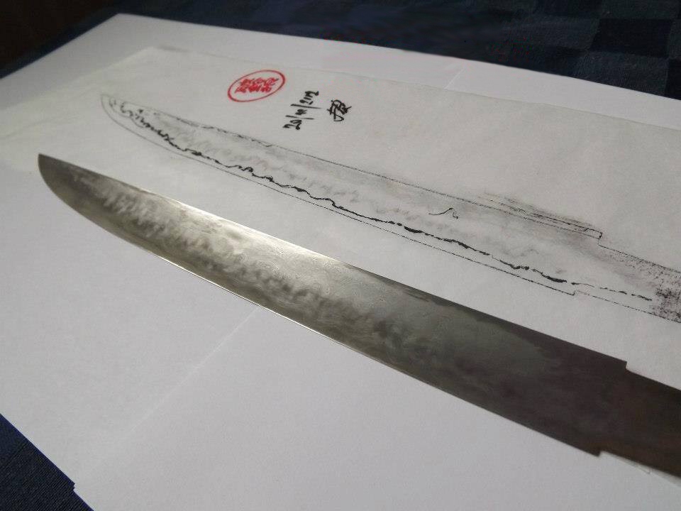 Tanto s midare hamon a choji utsuri
