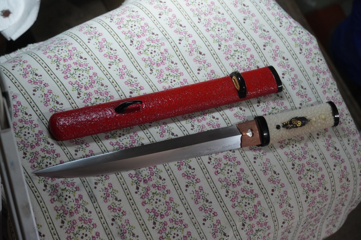 Pavel Bolf - Moroha zukuri tanto in aikuchi koshirae