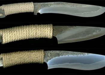 Pavel Bolf - knives made of non-folded steel sunobe