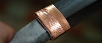 Pavel Bolf - Wakizashi shobu zukuri Habaki