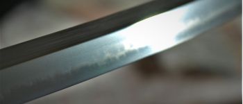 Pavel Bolf - Katana in basic undecorated set in Tensho style, blade detail