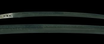 Pavel Bolf - Kontrastní zobrazení čepele Wakizashi, Ichimonji, tensho koshirae, Muromachi 