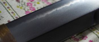 Pavel Bolf - Kanmuri otoshi zukuri tanto in Aikuchi koshirae