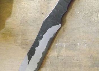 Pavel Bolf - knife made of non-folded steel sunobe