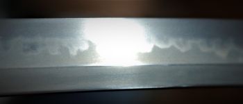 Pavel Bolf - Tachi in uchigatana koshirae, Kamakura Ichimonji style, Blade detail