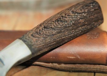 Folded steel and oroshigane steel knives 