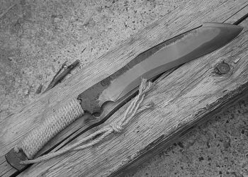 Pavel Bolf - knife made of non-folded steel sunobe