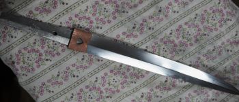 Pavel Bolf - Moroha zukuri tanto in Aikuchi koshirae