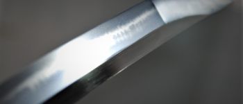 Pavel Bolf - Katana in basic undecorated set in Tensho style, kissaki