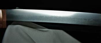 Pavel Bolf - Ichimonji katana blade detail