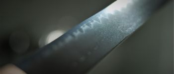 Pavel Bolf - Sunobi tanto in the style of the Mino school, blade detail