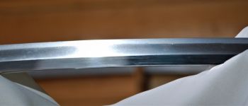 Pavel Bolf - Katana in the style of the Nambokucho period. Blade detail.