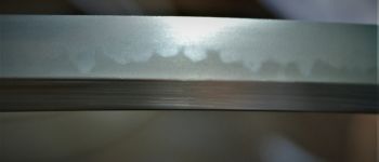 Pavel Bolf - Tachi in uchigatana koshirae, Kamakura Ichimonji style, Blade detail