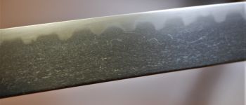 Pavel Bolf - Sunobi tanto in the style of the Mino school, blade detail