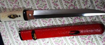 Pavel Bolf - Moroha zukuri tanto in Aikuchi koshirae