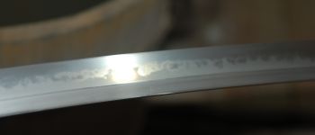 Pavel Bolf - Tachi in uchigatana koshirae, Kamakura Ichimonji style, Blade detail