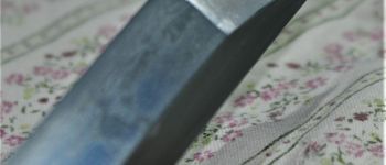 Pavel Bolf - Katana in the style of the Nambokucho period. Blade detial.