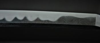 Pavel Bolf - O-wakizashi, Tensho koshirae, reproduction of Soshu style, blade detail