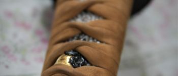 Pavel Bolf - Sunobi tanto in the style of the Mino school, Tsuka