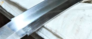 Pavel Bolf - Ichimonji katana blade detail