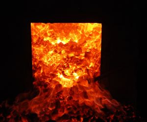 Tavba tamahagane v březnu 2022 v Pálovicích u Pavla Bolfa