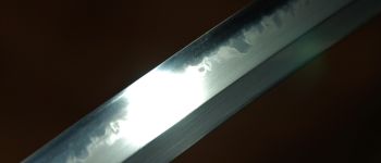 Pavel Bolf - Wakizashi in the style of Ichimonji school, Blade detail