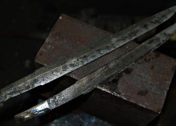 Pavel Bolf, small photo gallery of tanto forging
