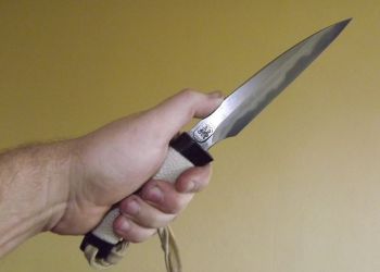 Pavel Bolf - knife made of non-folded steel sunobe