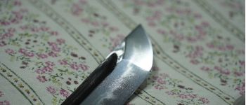 Pavel Bolf - Tachi in the style of Kagemitsu in Tensho koshirae blade detail