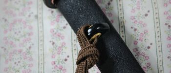 Pavel Bolf - Sunobi tanto in the style of the Mino school, Tsuka