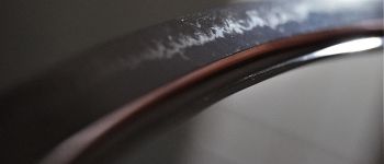 Pavel Bolf - Tachi in the style of Kagemitsu in Tensho koshirae blade detail