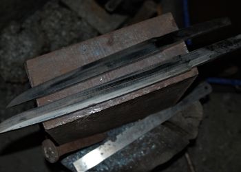 Pavel Bolf, small photo gallery of tanto forging