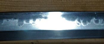 Pavel Bolf - Wakizashi in the style of Ichimonji school, Blade detail