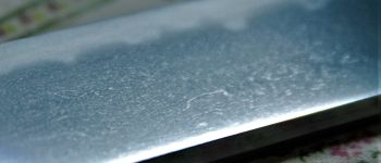 Pavel Bolf - Sunobi tanto in the style of the Mino school, blade detail