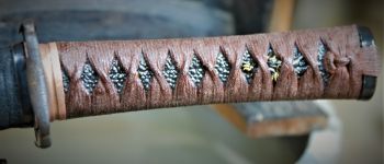 Pavel Bolf - Wakizashi shobu zukuri tsuka