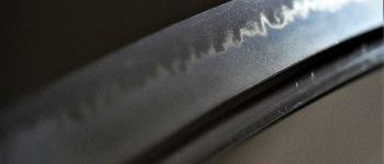 Pavel Bolf - Tachi in the style of Kagemitsu in Tensho koshirae blade detail