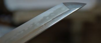 Pavel Bolf - Tachi in uchigatana koshirae, Kamakura Ichimonji style, Blade detail
