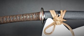 Pavel Bolf - Ichimonji katana in tensho koshirae detail