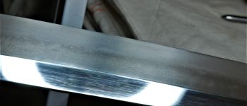 Pavel Bolf - Ichimonji katana blade detail