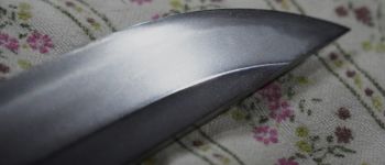 Pavel Bolf - Kanmuri otoshi zukuri tanto in Aikuchi koshirae