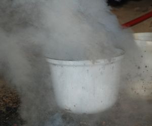 Tamahagane melting in March 2022 in Pálovice with Pavel Bolf