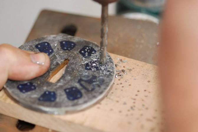 Production of tsuba