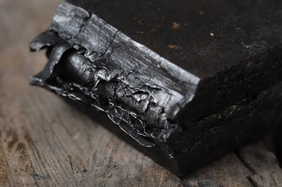 Folded ingot of steel