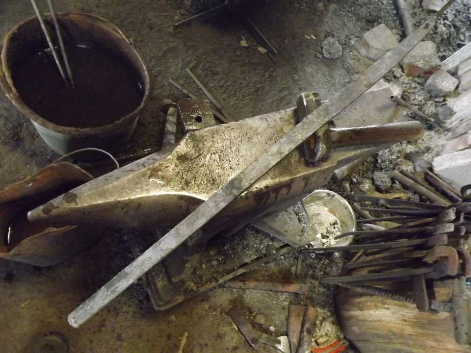 Forged base for Japanese sword