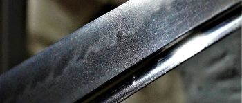 Pavel Bolf - Tachi in the style of Kagemitsu in Tensho koshirae blade detail