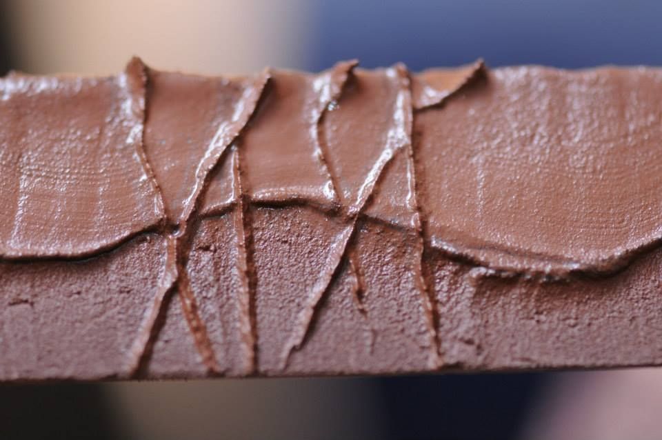 Application of hardening paste