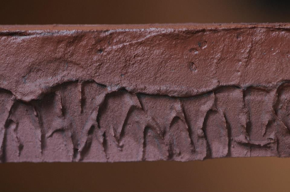 Application of hardening paste