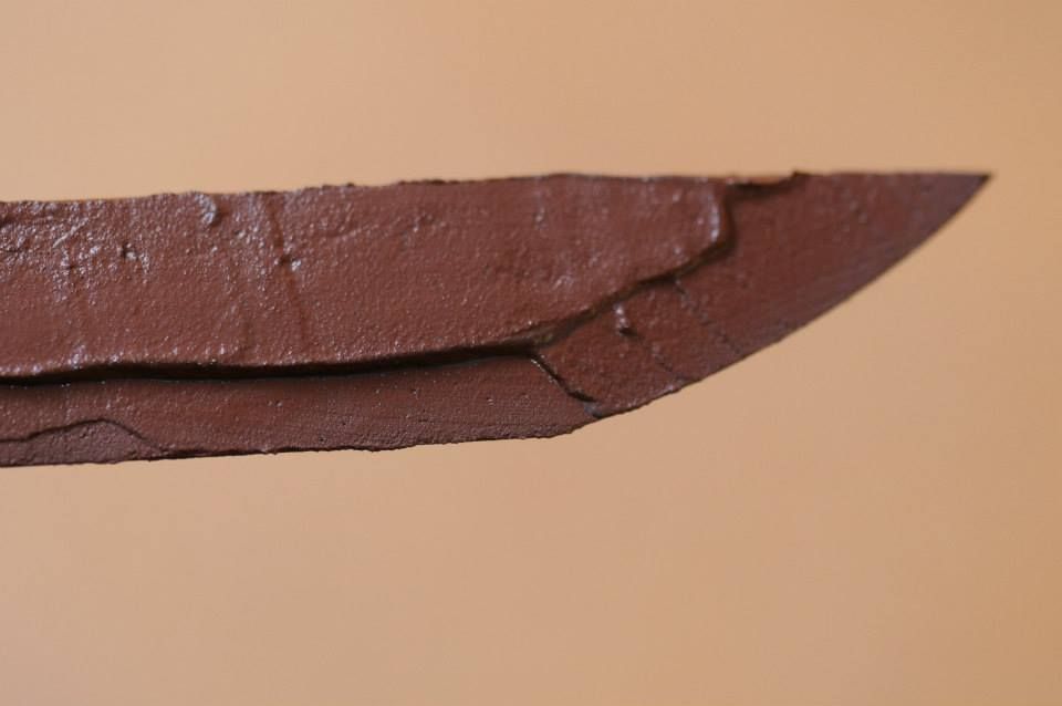 Application of hardening paste