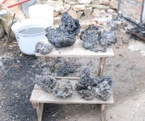 Tamahagane melting in March 2022 in Pálovice with Pavel Bolf