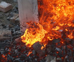 Tamahagane melting in March 2022 in Pálovice with Pavel Bolf